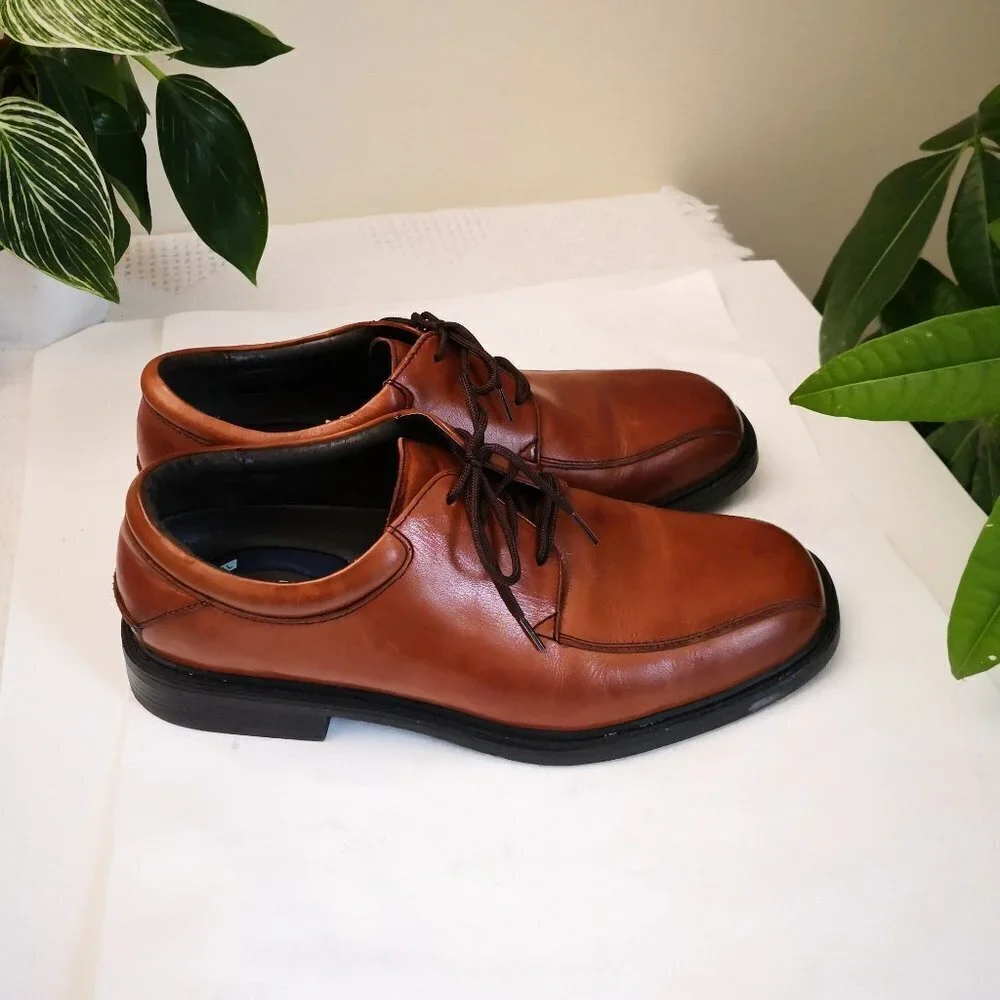 Nunn Bush‎ Men's Kore Pro Bicycle Toe Oxford Cognac Size 8.5